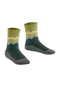 FALKE ACTIVE SPORTY ZIGZAG - Socken - pea soup
