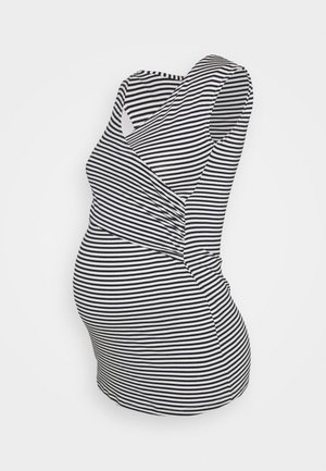 FIONA TANK - Top - navy blue/off white