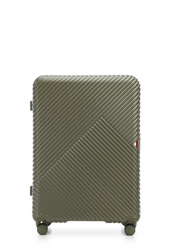 LARGE SUITCASE FROM POLYCARBONATE - Trolley - olive