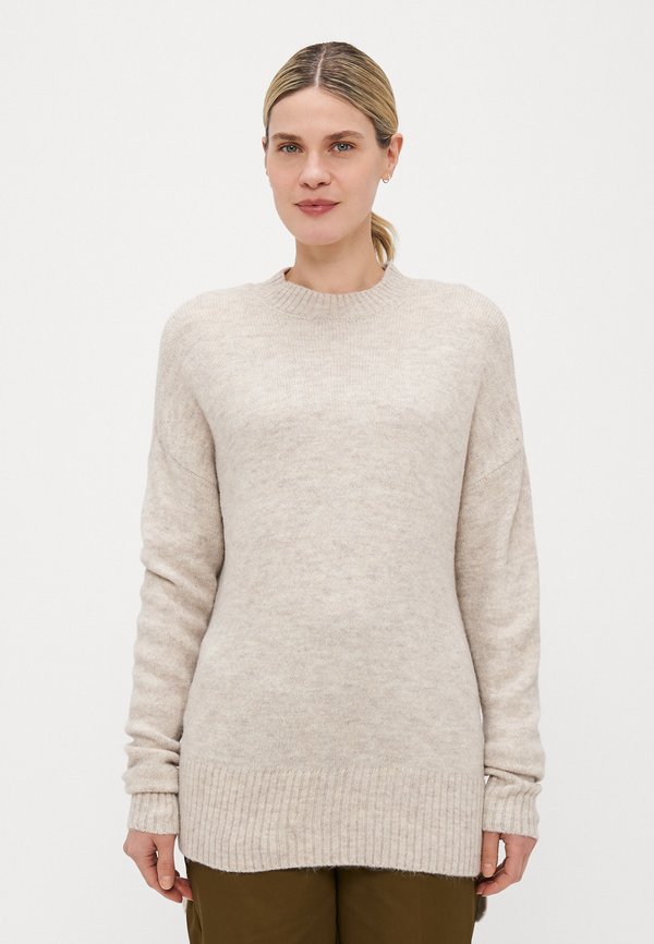 VMLEFILE BOXY - Strickpullover - birch melange