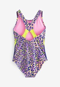 Next CROSS BACK EGULAR FIT - Jednodílné plavky - pink leopard print