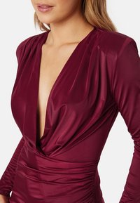 Bubbleroom SLIT V-NECK STRETCHY GOWN - Ballkleid - mauve