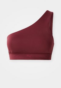 BRA ONE SHOULDER - Sports-BH-er med lett støtte - ruby shimmer