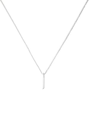 HALSKETTE MIT KLEIN INITIAL CHARM SILBER (A-Z) - Halskette - silver coloured