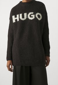 HUGO Strickpullover - black