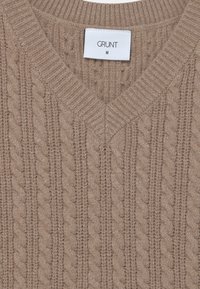 Grunt BONNE VEST - Strickpullover - coffee brown