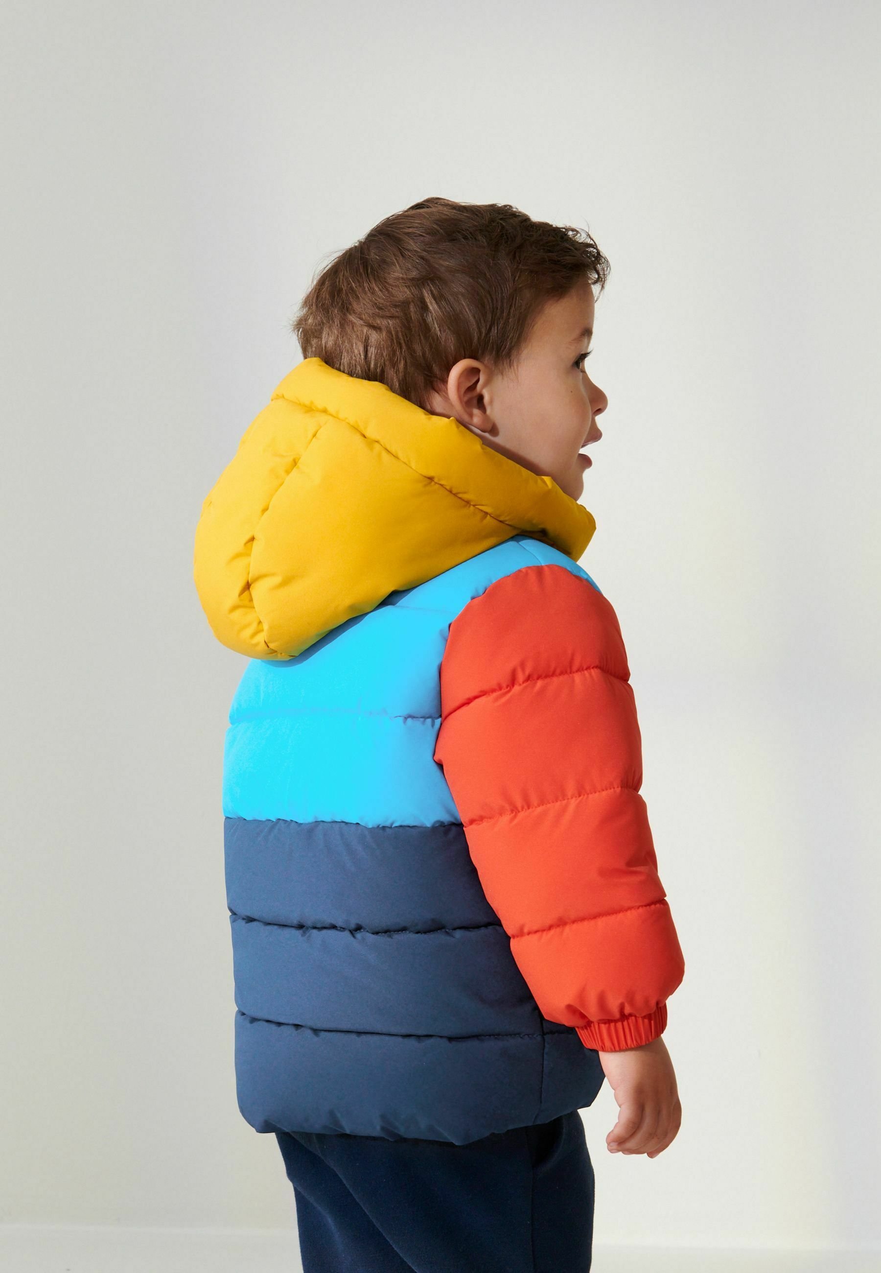 Veste à Capuche Matelassée Pour Garçon - Semi-épaisse, Coupe Décontractée, Style NEXT