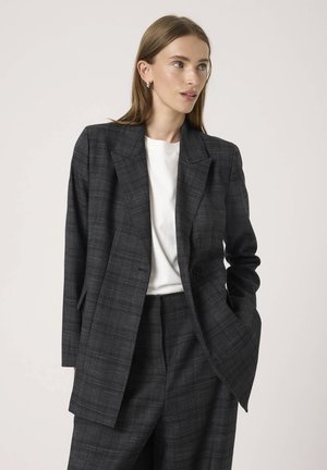 EVONNE STUDIO - Lühike jakk - black suiting check