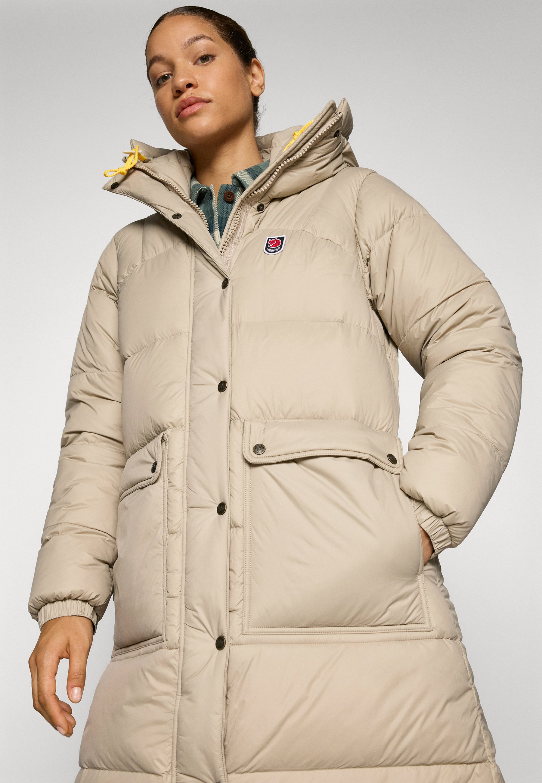 Fjällräven - Płaszcz puchowy/beżowy - Zalando.pl