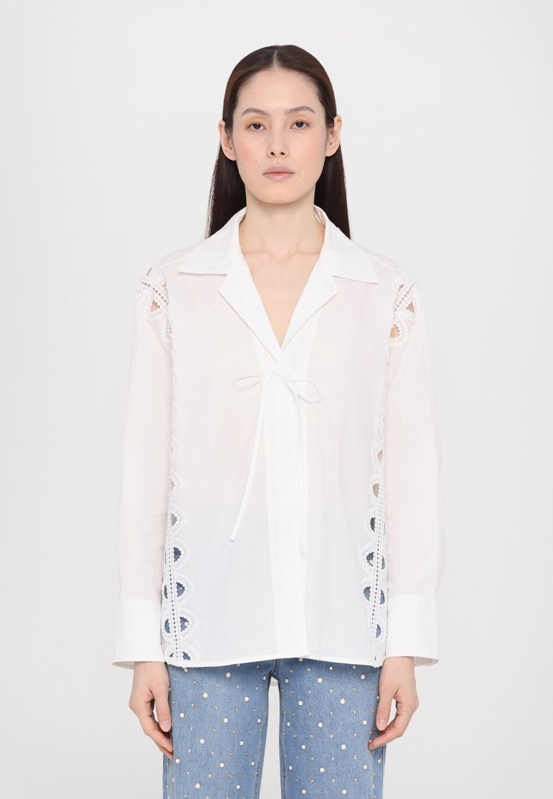 sandro - CHEMISE - Bluse - blanc, Vergrößern