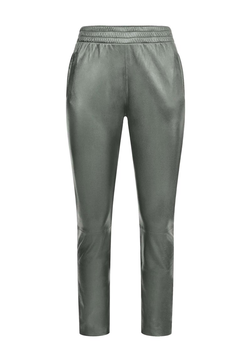 Oakwood Leren broek donkergroen