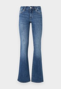 ONLBLUSH LOW WAIST FLARED BOX - Platėjantys džinsai - medium blue denim