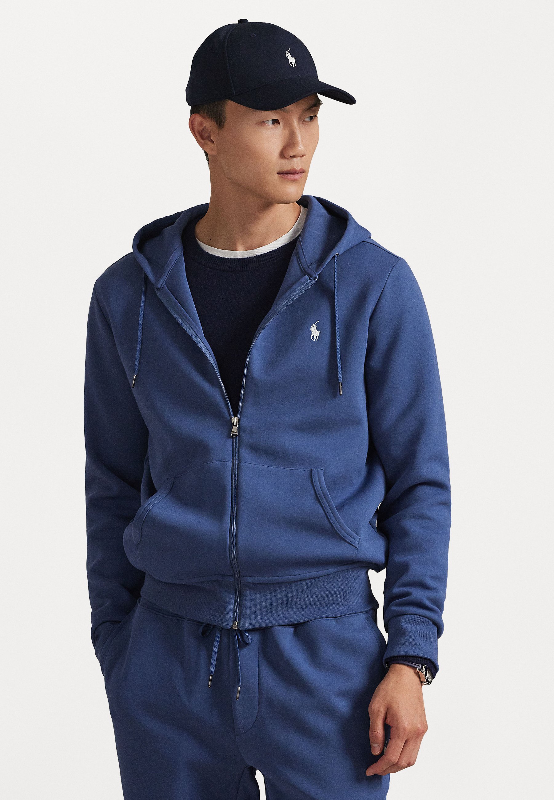 トップス POLO JEANS Ralph Lauren zip hoodie fade Polo Ralph Lauren DOUBLE KNIT FULL ZIP HOODIE - Camisola com fecho