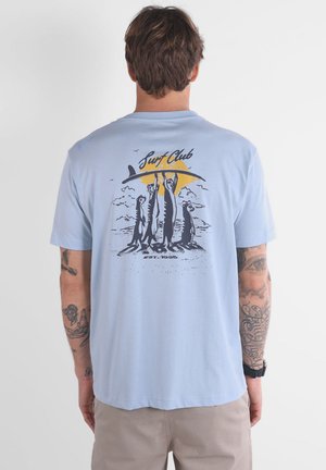 SURFICATE - T-shirt imprimé - light blue