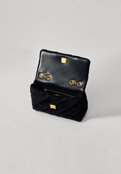 Tory Burch KIRA DRAPED SMALL CONVERTIBLE SHOULDER BAG - Skuldertasker - black