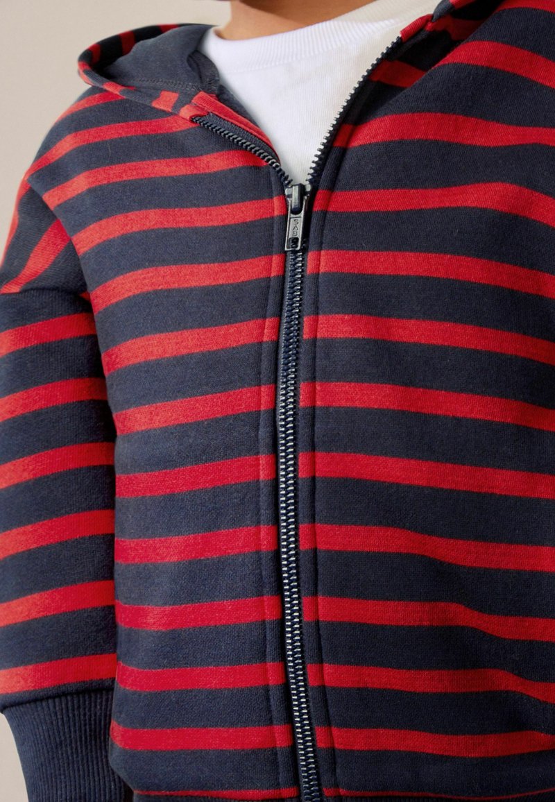 Next Sweat zippé - red blue stripe