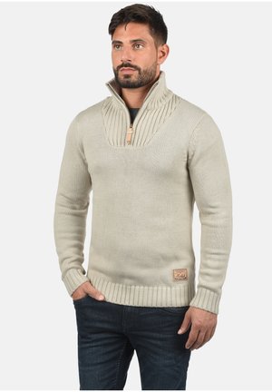 Solid SDPETRO - Pulover - oyster grey