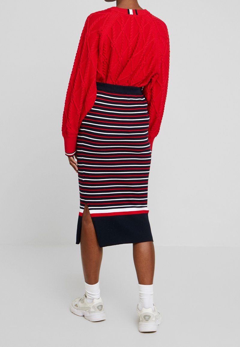 Tommy Hilfiger Kokerrok blue/blauw (Pre-owned)