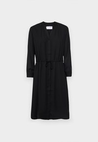 SFDAMINA 7/8 DRESS - Skjortekjole - black