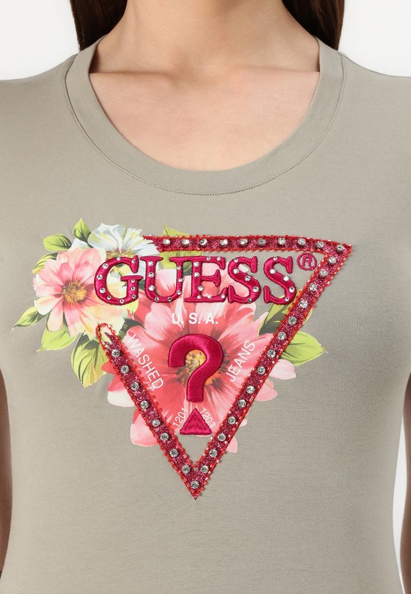 Print T-shirt - sage leaf4