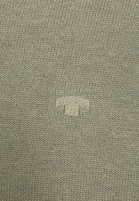 TOM TAILOR V NECK  - Strickpullover - pale grey olive melange