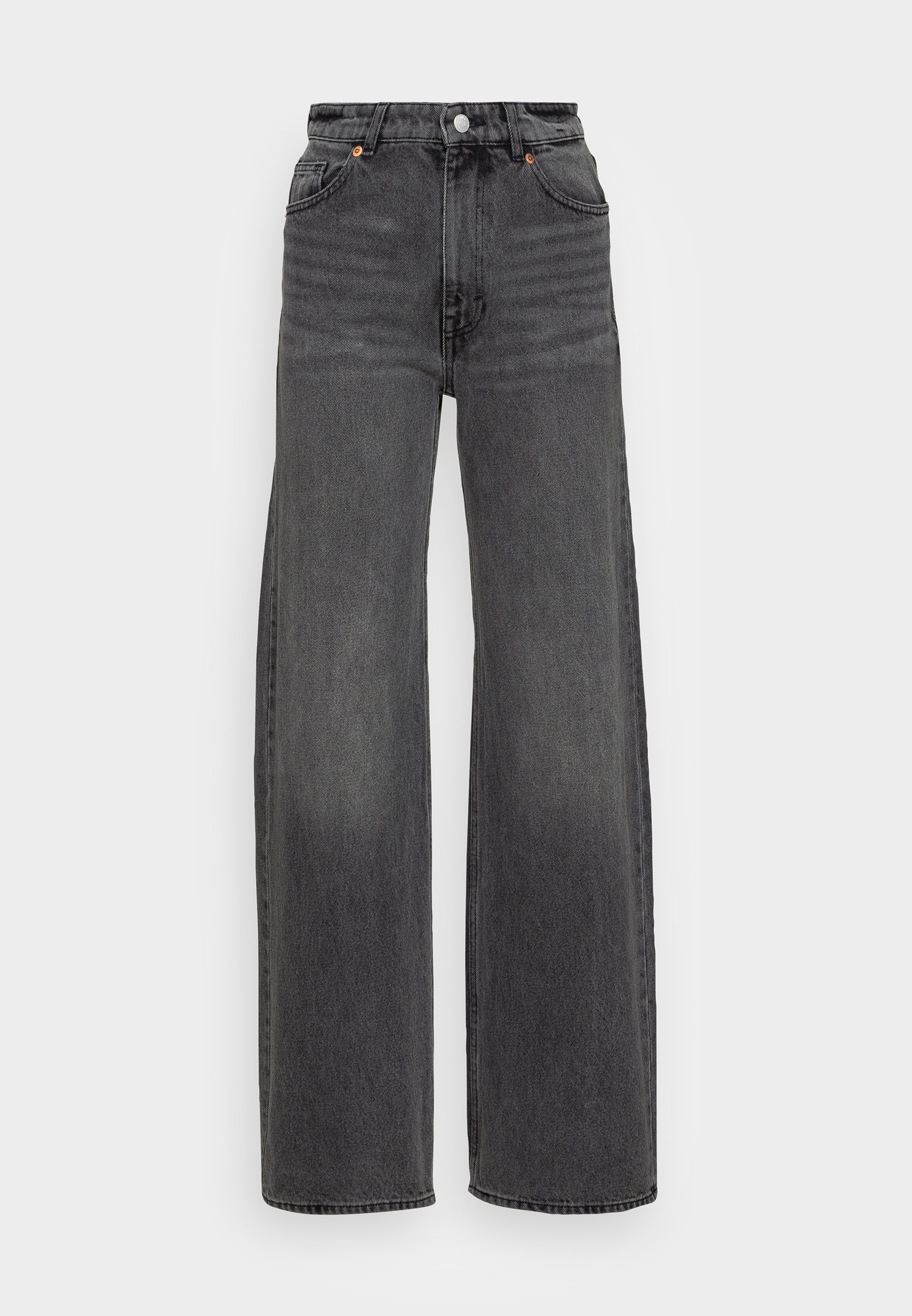 Monki YOKO - Relaxed fit jeans - black 