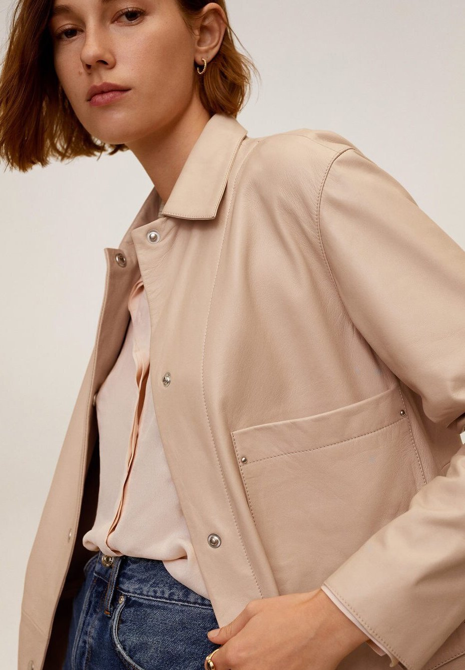 Mango ALEGRIA I Skinnjakke rosa Zalando.no Mango ALEGRIA I Skinnjakke rosa Zalando.no