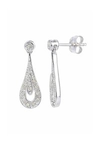 DIAMANT L'ÉTERNEL TEARDROP DESIGN  - Auskarai - white gold