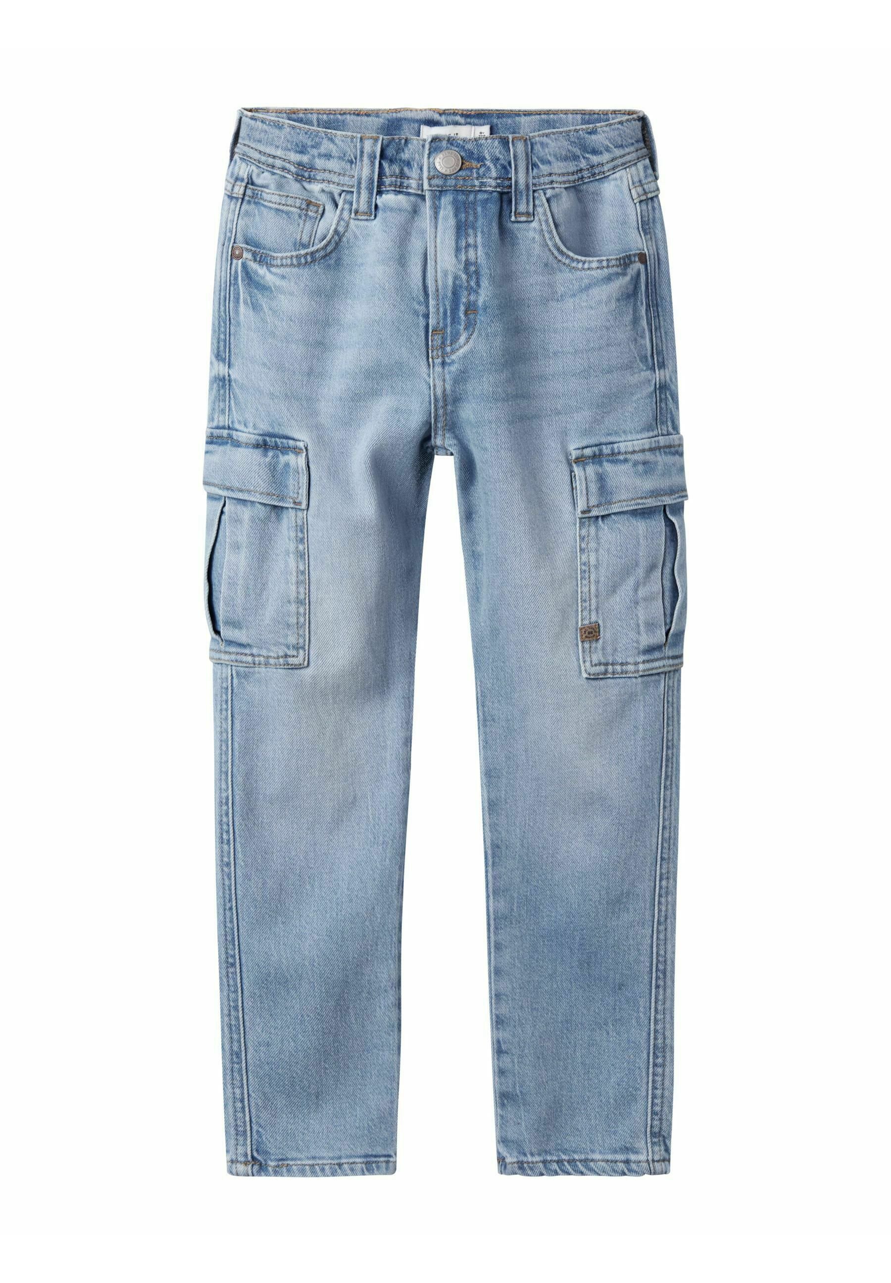 NAME IT Mädchen Jeanshose – Extra Wide Pant Noos | Verstellbarer Bund | Mit Front- & Gesäßtaschen | Lässige Kids-Jeans