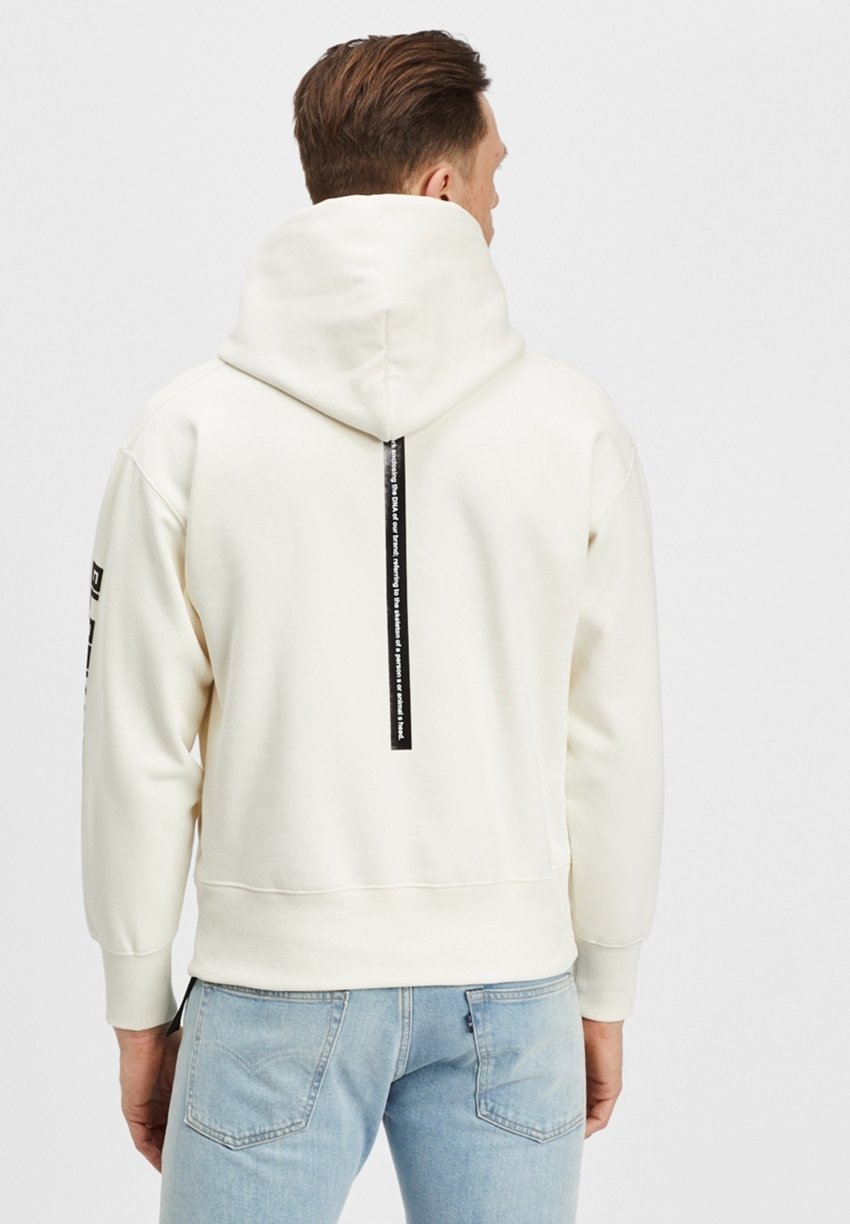 black and gold off white hoodie