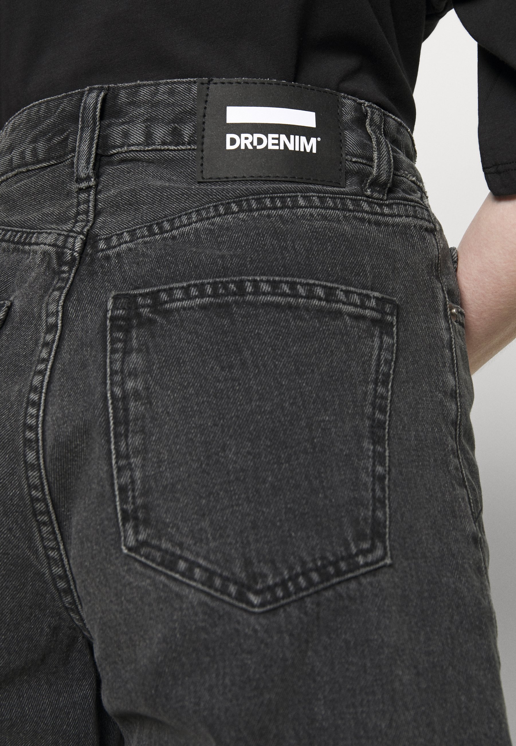 Dr.Denim MEJA - Denim shorts - retro black/black denim - Zalando.co.uk