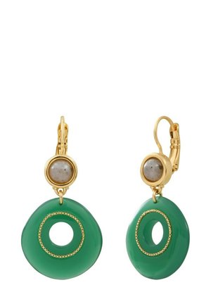 MASSERIA AND LABRADORITE SLEEPER - Boucles d'oreilles - green