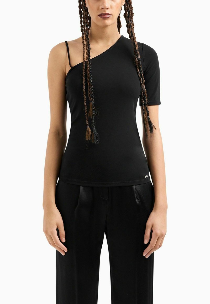 Armani Exchange T-shirt print zwart