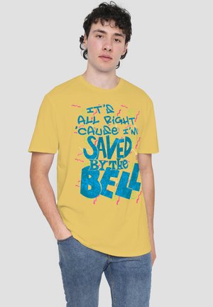 Universal Studios, SAVED BY THE BELL/IT'S ALL RIGHT - Print T-shirt - mottled light yellow
