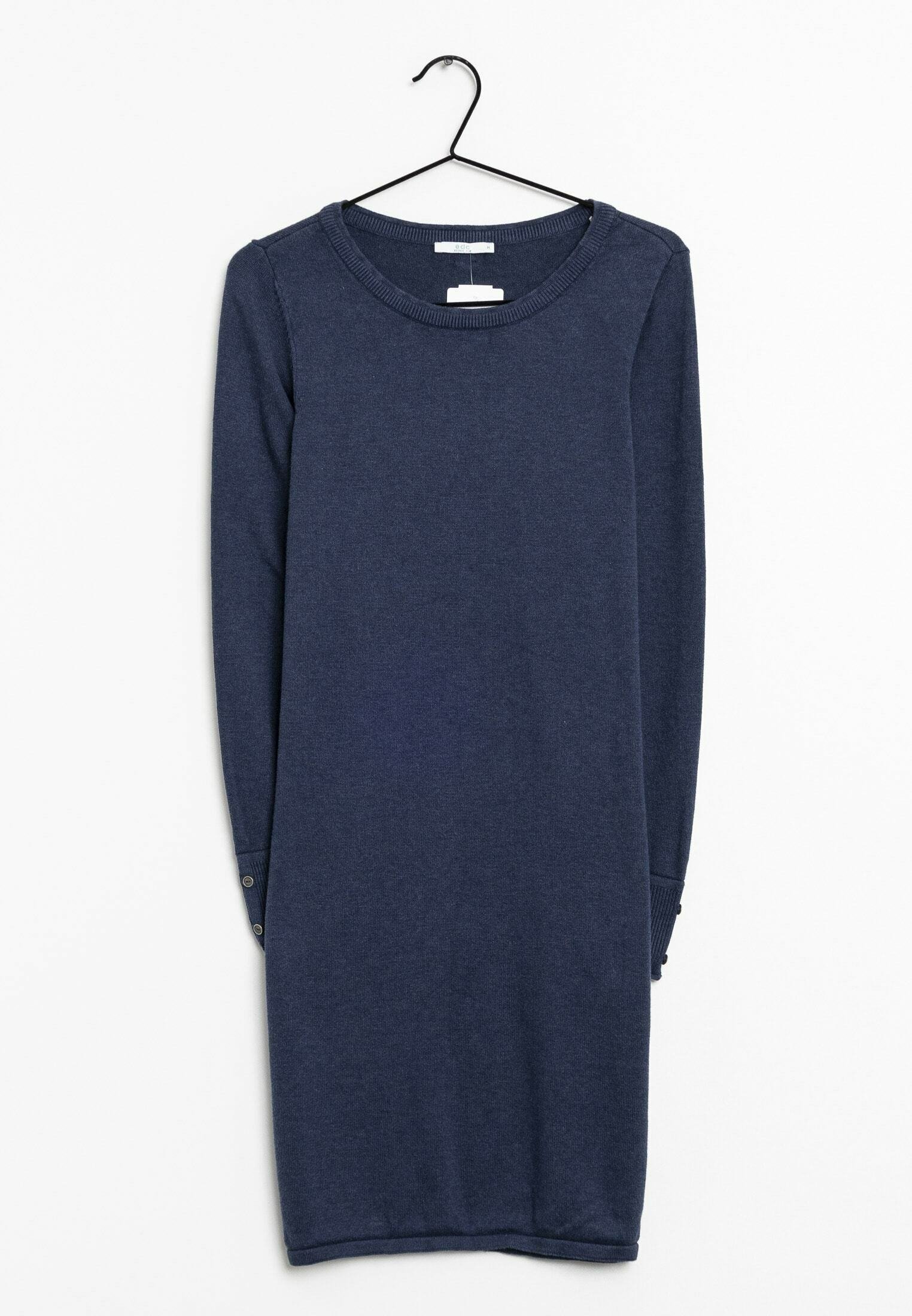 edc by Esprit Gebreide jurk blue/blauw (Pre-owned)