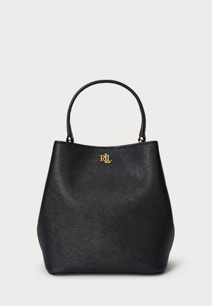 CROSSHATCH SMALL REESE BUCKET BAG - Mala de mão - black