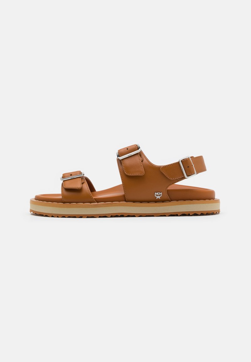 MCM COLLECTION SLIDE - Riemensandalette - cognac - Zalando.de