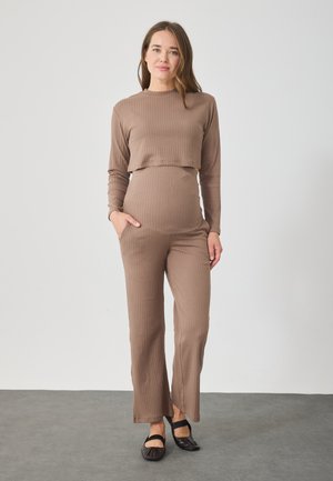 SET - Nadrágok - deep taupe