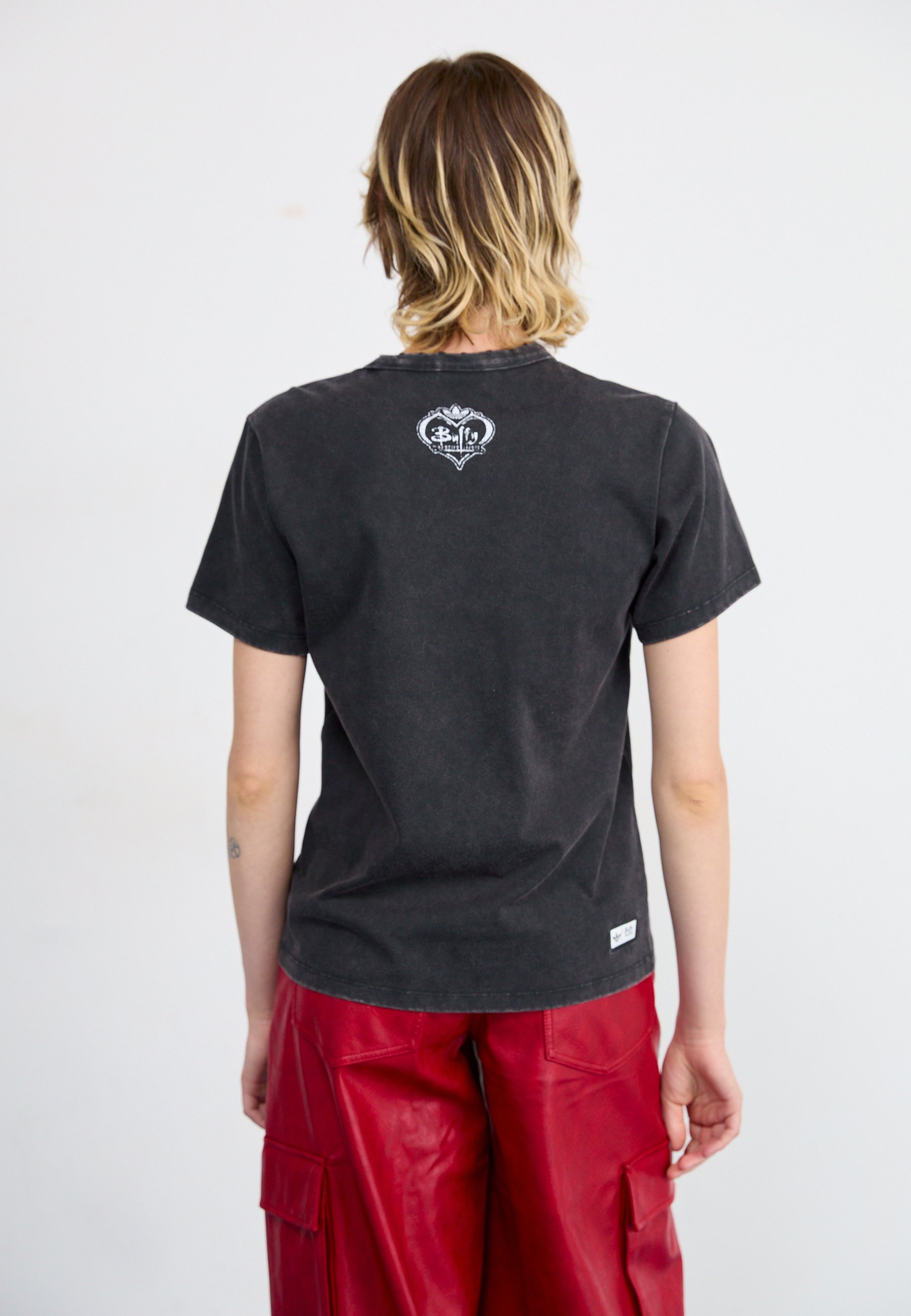 売れ筋商品|||アディダスオリジナルス Tシャツ レディース トップス BUFFY TEE  - Print T-shirt - black adidas Originals BUFFY TEE - Print T-shirt - black - Zalando