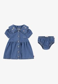 Levi's® - EMBROIDERED COLLAR - Robe en jean - dark blue denim Image miniature 1