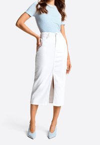 Rich & Royal Gonna di jeans - white