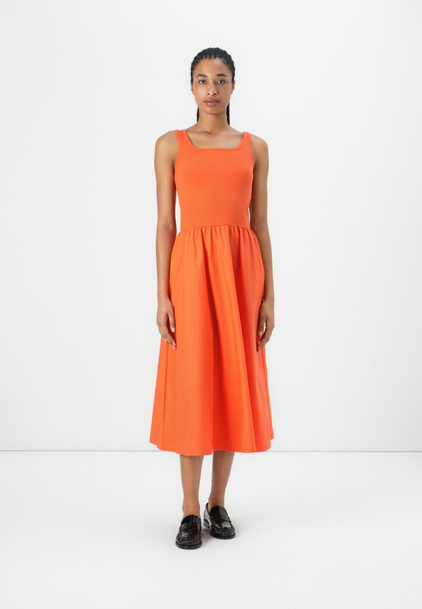 MIDI MIX  - Day dress - brilliant orange