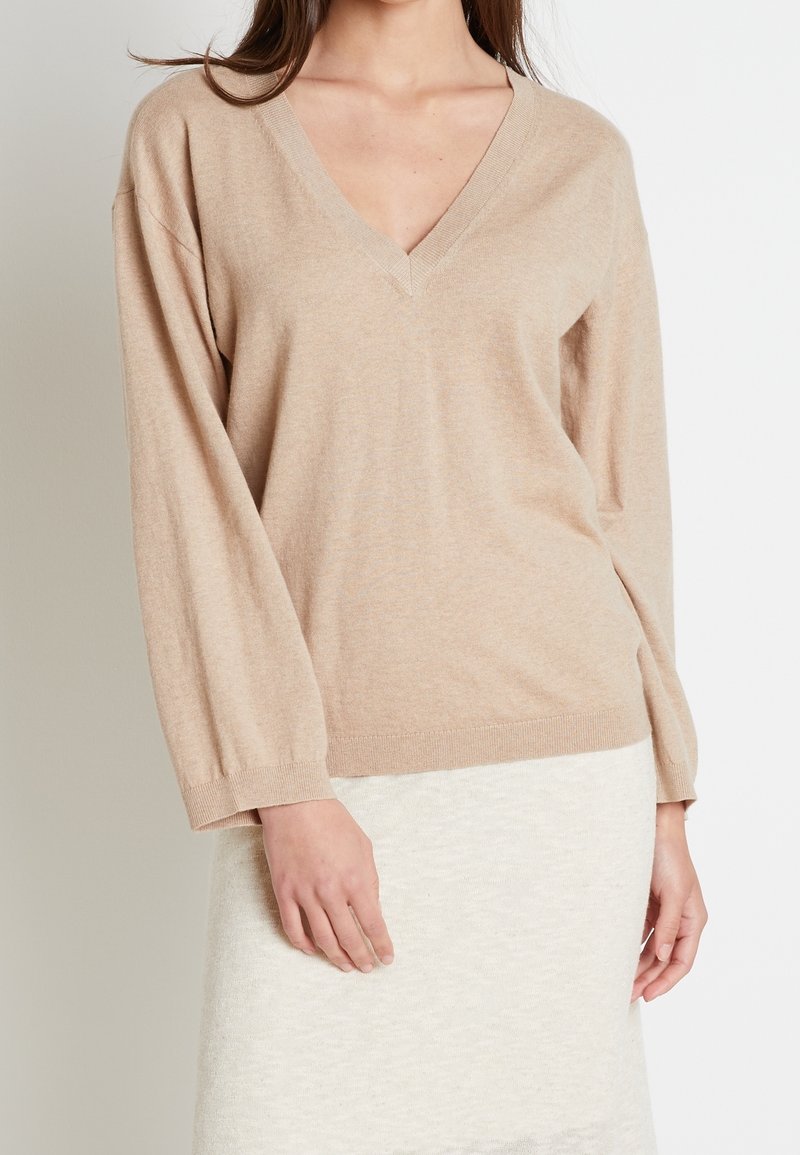 Lounge Nine Stickad tröja - light brown