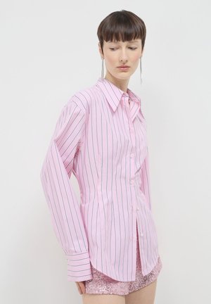 SLIM A RIGHE - Chemisier - var rosa medio