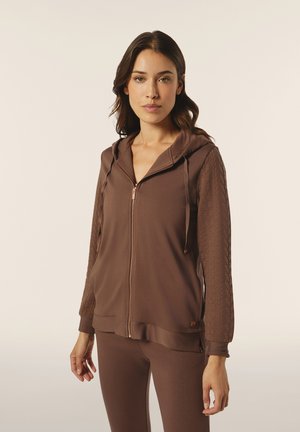 COMFORT CON CAPPUCCIO  - Felpa con zip - shopping bag
