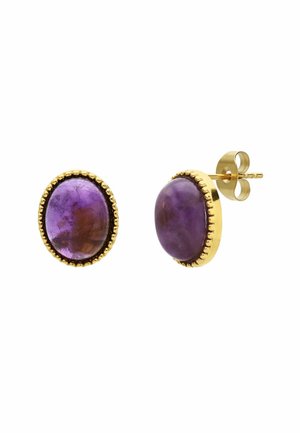 VINTAGE - Enkele oorbel - gold-coloured purple