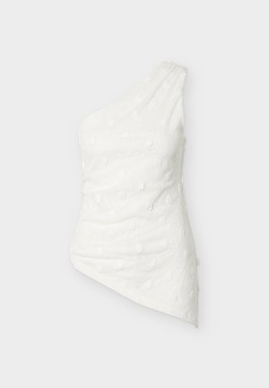 Gina Tricot, 3D ONE SHOULDER - Topper - marshmallow