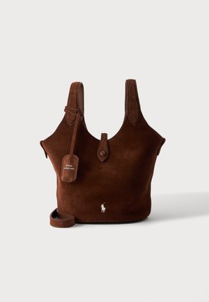 Polo Ralph Lauren, POLO PLAY SUEDE SMALL TOTE & CROSSBODY - Handtas - cafe