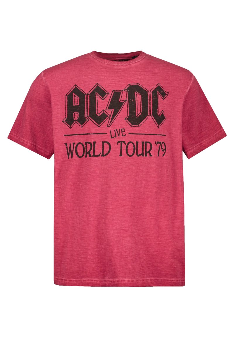 JP1880 AC/DC WORLDTOUR Camiseta estampada dark red/rojo oscuro
