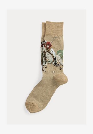 Polo Ralph Lauren EQUESTRIAN TROUSER SOCKS - Sukat - beige/brown